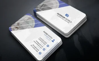 Interior Business Card PSD Design