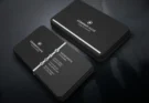 Black Silver Business Card Free Download